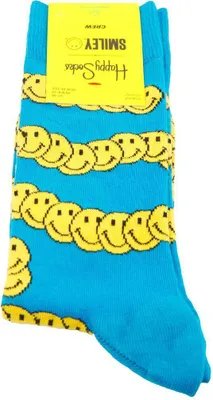 Produktbild von HAPPY SOCKS Socken mit ZEN SMAILEY Muster, Blau