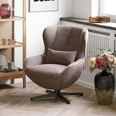 Productafbeelding van House Nordic Fauteuil Blenheim Draaibaar Bruin