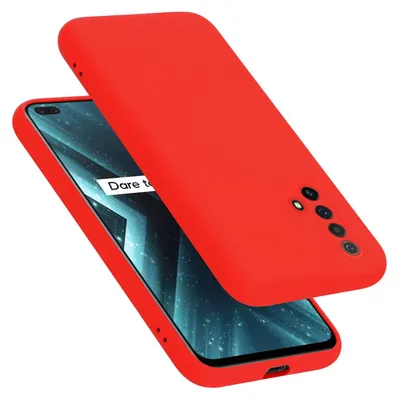 Image de Cadorabo Housse pour Realme X3 / X3 SuperZoom / X50 5G Housse silicone Housse pour téléphone portable Etui en silicone liquide, résistant aux rayures et aux chocs pour Realme X3 / X3 SuperZoom / X50 5G
