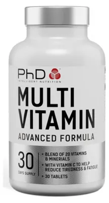 Produktbild von PhD Multi Vitamin Advanced Formula (30 Tabs) Unflavoured - Vitamine, Mineralien & Gesundheit - Vitamine & Mineralien-Komplex
