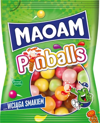 Zdjęcie produktu dla Maoam gumy owocowe Pinballs 140 g