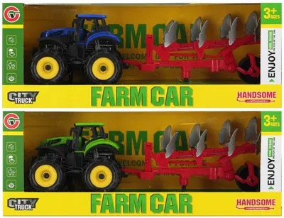 Produktbild von MEGA CREATIVE Traktor mit Zubehör Pull-Back Spielzeug