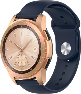 Produktbild von Strap-it Samsung Galaxy Watch 42mm Sportarmband (Dunkelblau)