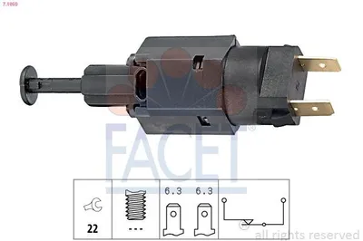 Produktbild von FACET Bremslichtschalter 7.1050 für OPEL Astra G CC (T98) mechanisch