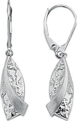 Produktbild von JOBO Ohrhänger 925 Sterling Silber gehämmert Ohrringe Boutons Silberohrringe