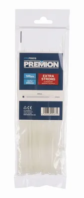 Obrázok produktu pre PREMION PREP00016 - Sťahovacie pásky biele 2,5 x 200mm 100ks