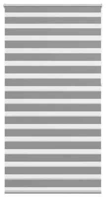 Produktbild von vidaXL Zebra-Rollo 120,9 x 230 cm, Stoffbreite 116,7 cm, grau