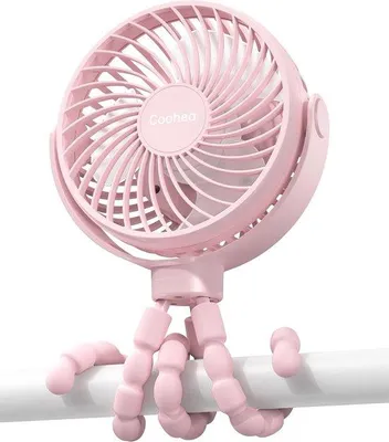 Obrázok produktu pre Ventilátor do detského kočíka s batériou 5000 mAh – nabíjateľný USB ventilátor do detského kočíka a na kempovanie