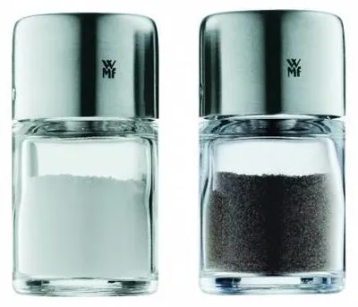 Produktbild von WMF BEL GUSTO Edelstahl, Transparent Salz- und Pfefferstreuer-Set