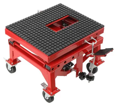 Immagine prodotto di Piattaforma di sollevamento per moto - Sollevatore per moto da officina - Sollevatore a pavimento per moto - Per manutenzione e riparazione