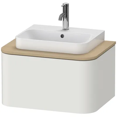 Produktbild von Konsolenunterschrank HAPPY D.2 PLUS 354x650x480mm nordic weiß seidenmatt nordic weiß seidenmatt