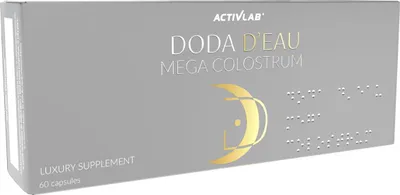 Obrázok produktu pre Activlab DODA D'EAU Mega Colostrum 60 kapsúl, regenerácia, vitamíny a minerály, únava a stres, imunoglobulín G, Lactoferri