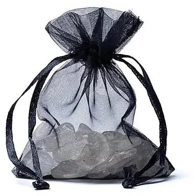 Immagine prodotto di Busta Regalo In Organza Nera Xs --confezione Da 20 Pz - 7x9cm