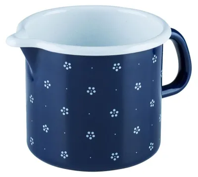 Emaille Schnabeltopf Ø 20 cm, 1 Liter, Blau