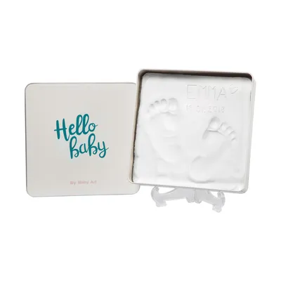 Produktbild von Baby Art Magic Box Square, Hand-/Fuß-Gießen, Weiß