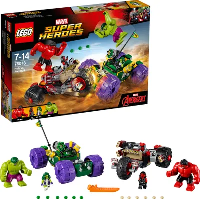 Produktbild von LEGO® Marvel Super Heroes™ Hulk gegen  Red Hulk 76078