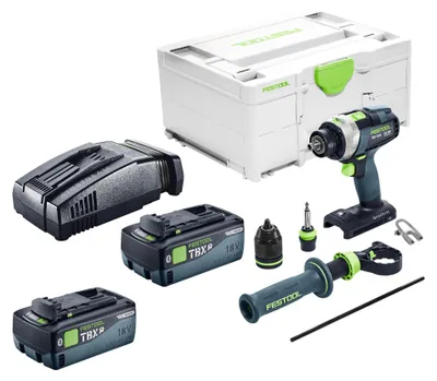 Immagine prodotto di Festool TPC 18/4-Basic Avvitatore a percussione a batteria 18 V 75 Nm Brushless + 2x batteria 8,0 Ah + caricabatterie rapido + Systainer