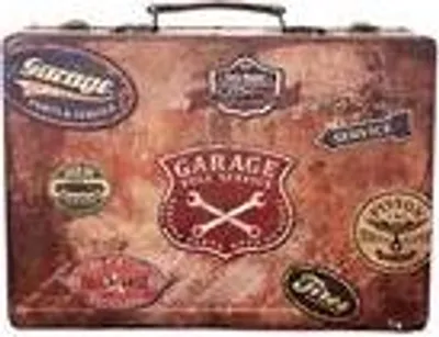 Produktbild von Truhe Kiste KD1711/12 Geschenkbox Holztruhe Vintage Look Schatzkiste Route 66