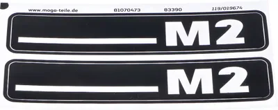 Zdjęcie produktu dla Zestaw naklejek MOGA 105x21mm, 937.947.05.62 dla Hercules M