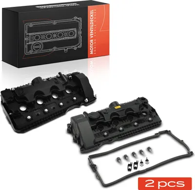 Image de Frankberg 2x Couvercle de soupape Couvercle de culasse pour BMW 5er E60 E61 6er E63 E64 7er E65 X5 E53 E70 2001-2010