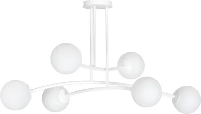 Obrázok produktu pre Luster Emibig 6xE14 40W HALLDOR 6 WHITE 1025/6