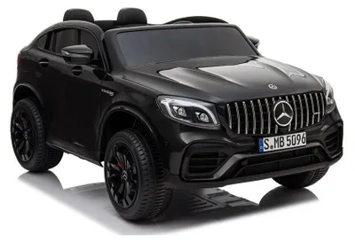 Obrázok produktu pre Elektrické autíčko pre deti Mercedes GLC63 Black, diaľkové ovládanie 2,4 GHz, motor: 4 x 45 W, koženkové sedadlo (LE4128)