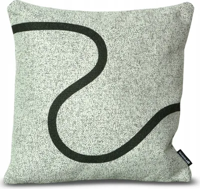 Zdjęcie produktu dla Geronimo | Poduszka dekoracyjna Jumble Wave – szara – 45 x 45 cm – miękka w dotyku – abstrakcyjny wzór
