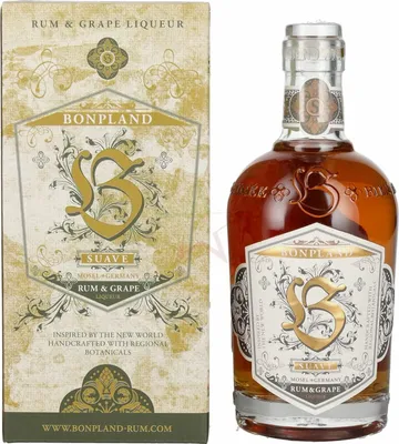Produktbild von Bonpland SUAVE Rum & Grape Liqueur 30% Vol. 0,5l in Geschenkbox