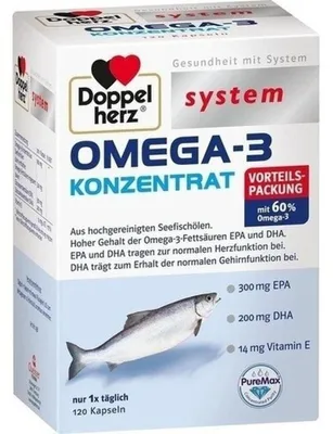 Productafbeelding van Doppelherz System Omega-3 Concentraat, capsules, 120 stuks