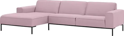 Produktbild von home24 Ecksofa mit Longchair - Webstoff