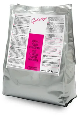 Produktbild von Dreidoppel Softeispulver Schokoladengeschmack Packung 1350g