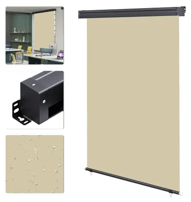 Immagine prodotto di Mucola tenda da sole verticale per balcone tenda da sole laterale schermo privacy frangivento tenda da sole per balcone - 100x250cm Beige