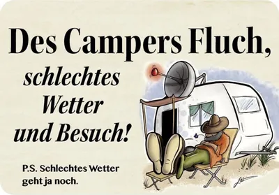 Produktbild von Kulthänger Blechschild Campers Fluch KH 047