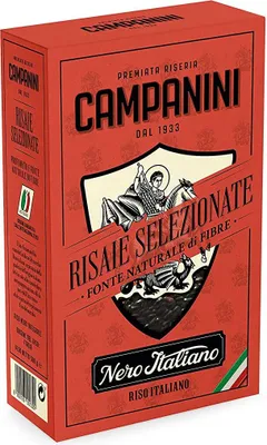 Produktbild von RISO NERO | Schwarzer Reis | RISERIA CAMPANINI | 500g | aus Italien | orientalischer Reis