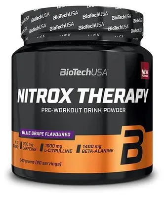 Produktbild von BioTech NitroX Therapy 340g - Blue Grape