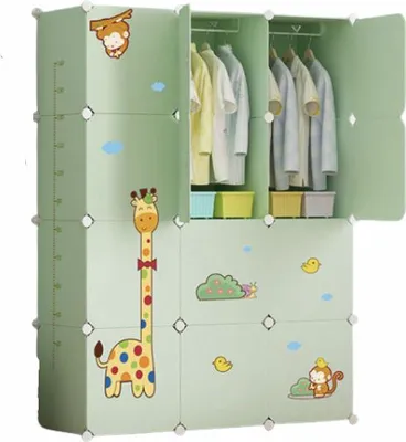 Produktbild von Rebiko Modularer schrank für kinder - grün, garderobe, bücherregal