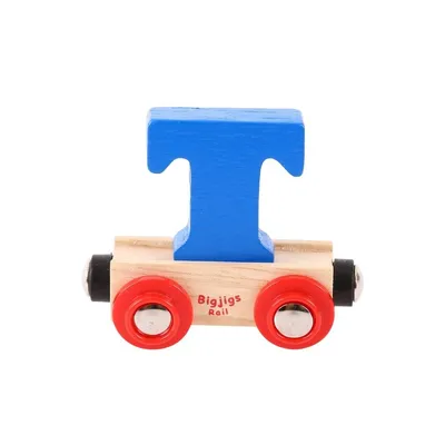 Immagine prodotto di Bigjigs Rail Wagon binario ferroviario in legno - Lettera T