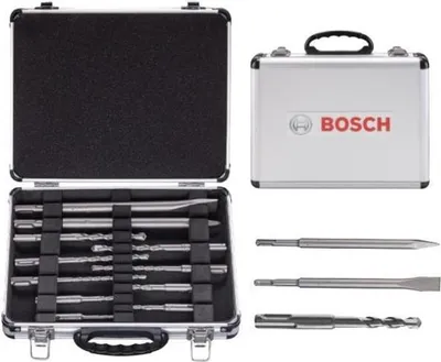 Produktbild von Zestaw wierteł / dłut Bosch SDS-Plus (11 sztuk w walizce)