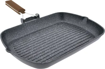 Produktbild von JATA GP35 Kilimanjaro, Rechteckig, Grillpfanne, Schwarz, PFLUON, Kilimanjaro, Aluminium
