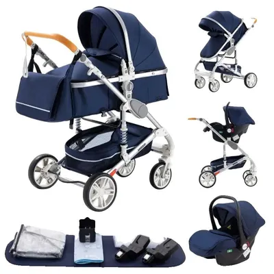 Obrázek produktu pro Kočárek, multifunkční design, lehký a kompaktní, 739 modrý