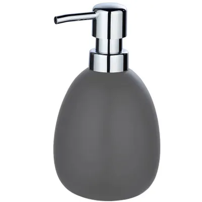 Produktbild von WENKO Seifenspender Mod. Polaris Grau matt, Keramik, 390 ml