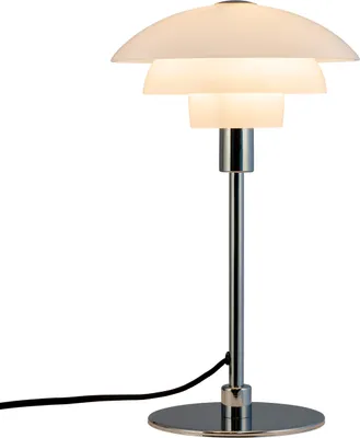 Produktbild von Tischlampe, Tischleuchte, Nachttischlampe, Schreibtischlampe, LED Leselampe, Morph D21 Opal Chrom