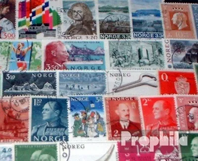 Produktbild von Briefmarken Norwegen 50 verschiedene