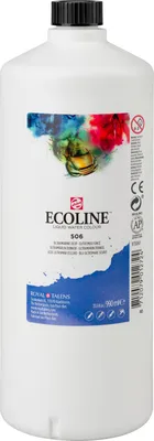 Image de Ecoline peinture à l'eau liquide bouteille 990 ml outremer foncé 506