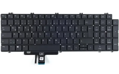 Zdjęcie produktu dla Tradebit - Klawiatura do DELL | Niemiecki DE QWERTZ | Pełna kompatybilność | Wysokiej jakości materiały | Modele: Latitude 5520 5521 Precision 3560 3561