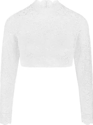 Produktbild von Dirndlbluse Emilia langarm weiß 46