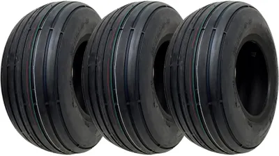 Produktbild von 15x6.00-6 Multi-Rib-Rasenmäherreifen, 6-lagig, Heuwender, Heurechen (3er-Set)