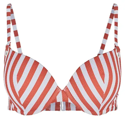Zdjęcie produktu dla Bikini "Surf Girl" marki Skiny Damen, biustonosz typu "shell bra", kolor: ochra, wzór: paski, rozmiar: 80D