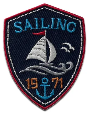 Produktbild von Mono-Quick Sailing 1971 - Aufnäher, Bügelbild, Aufbügler, Applikationen, Patches, Flicken, zum aufbügeln, Größe: 6 x 4,8 cm