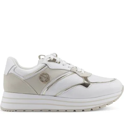Immagine prodotto di Tamaris scarpa da ginnastica con plateau da donna, bianco